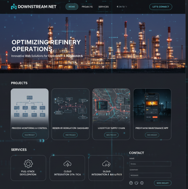 Downstream Refinery Website Design